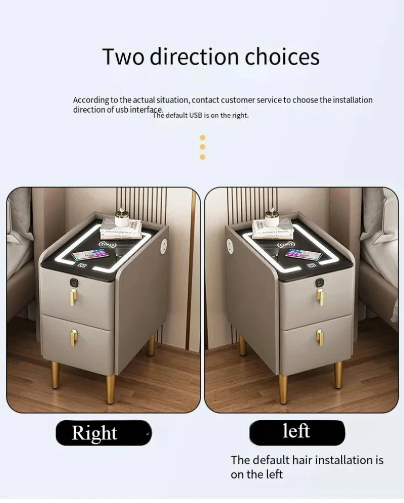 Night Table Bedside Nightstands Bedroom Bedside Furniture Gamer Narrow Bed Desk Nordic Drawer Closets Meubles De Chambre