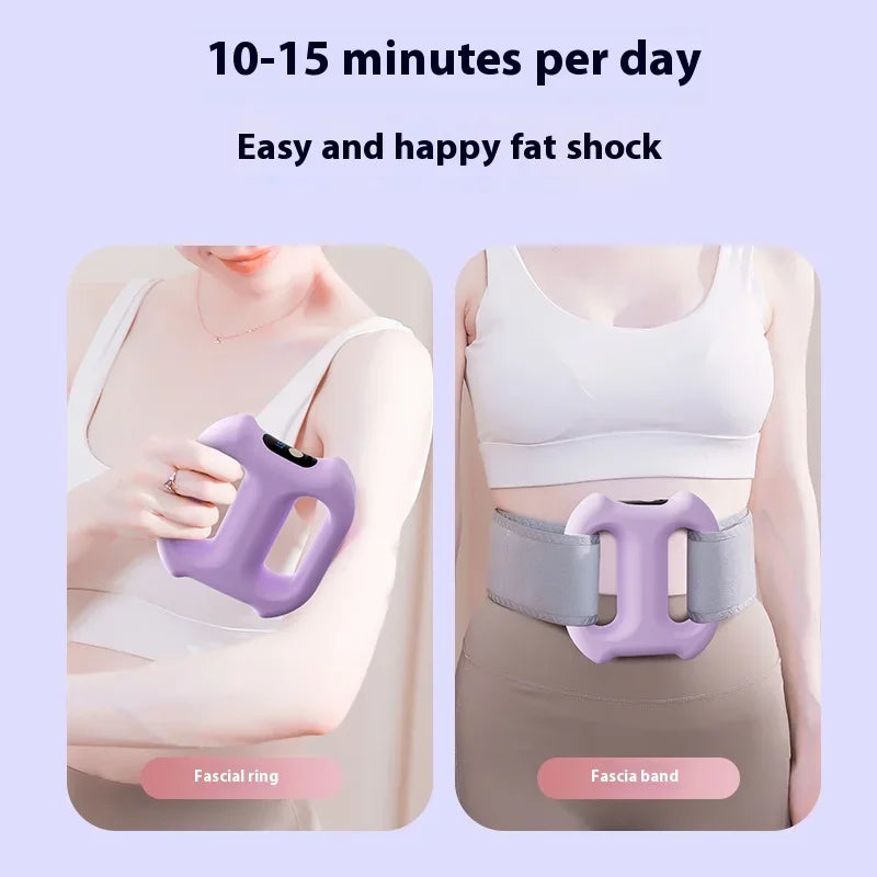 New Multi-Function Electric Fascia Ring Full-Body Vibration Massager Fitness Shaping Fat-Burning Equipment Deep Tissue Massage