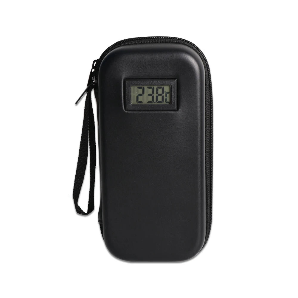 Insulin Cooler Travel Case TSA Approved Portable Medication Organizer with Thermometer and Ice Pack Insulated Diabetic Cooler