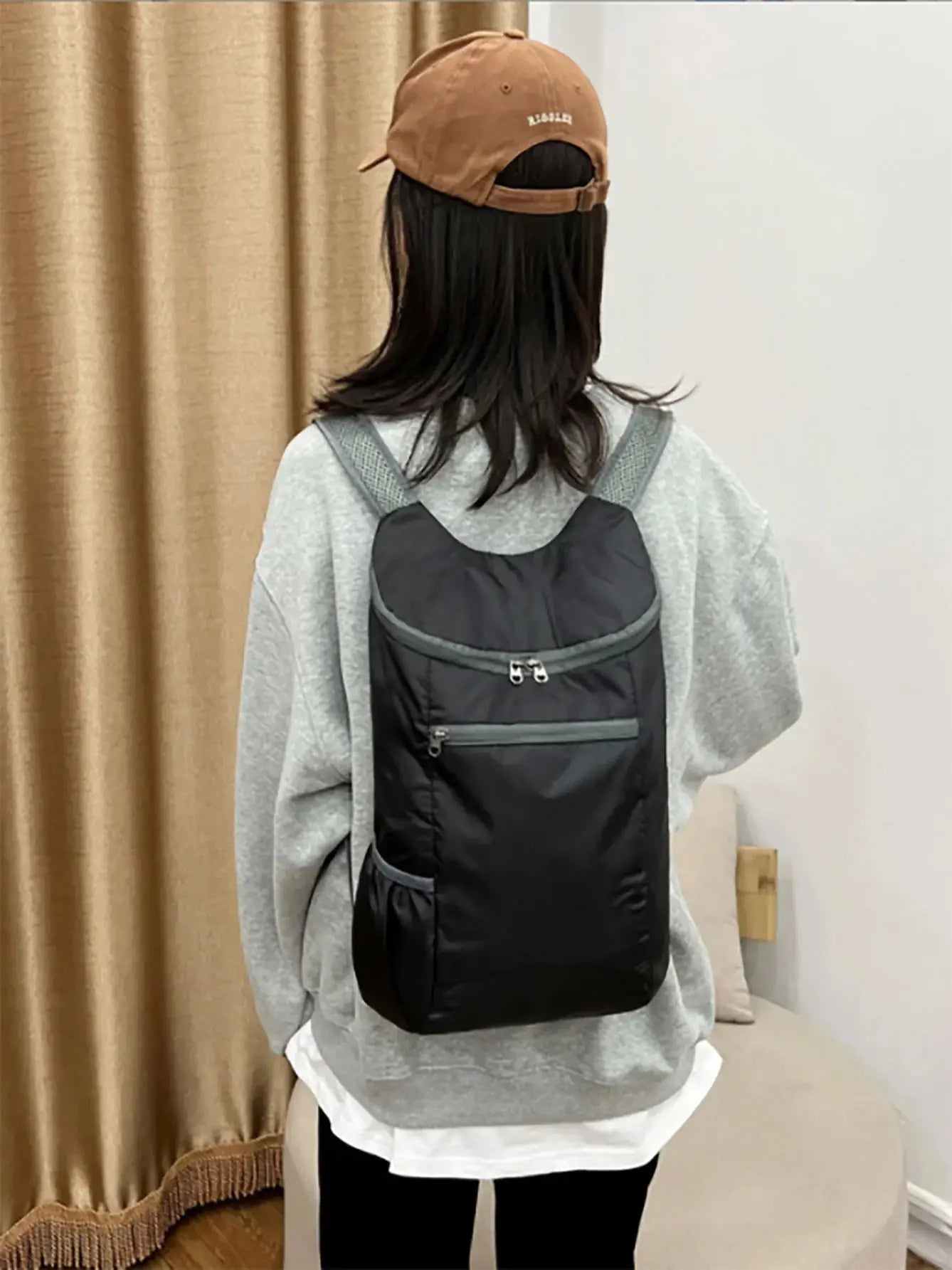 1pc Weekend Travel Bag, Foldable Waterproof Tear-resistant Lightweight Backpack, Large Capacity Travel Business Backpack, Sports