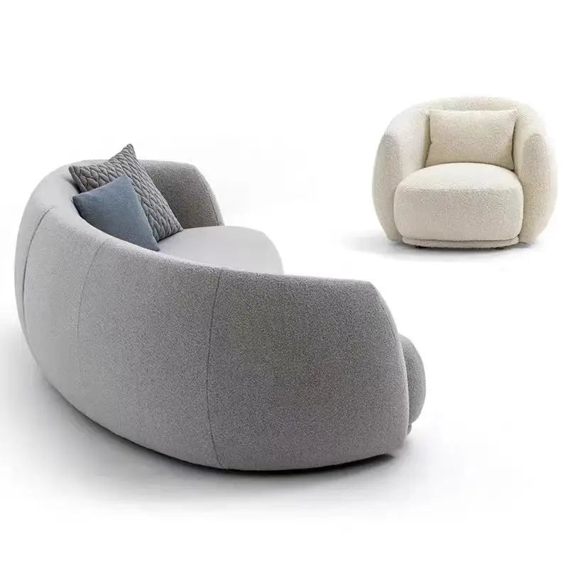 Narrow European Living Room Sofas Minimalist Curved Individual Living Room Sofas Lounges Modern Divano Soggiorno Home Furniture