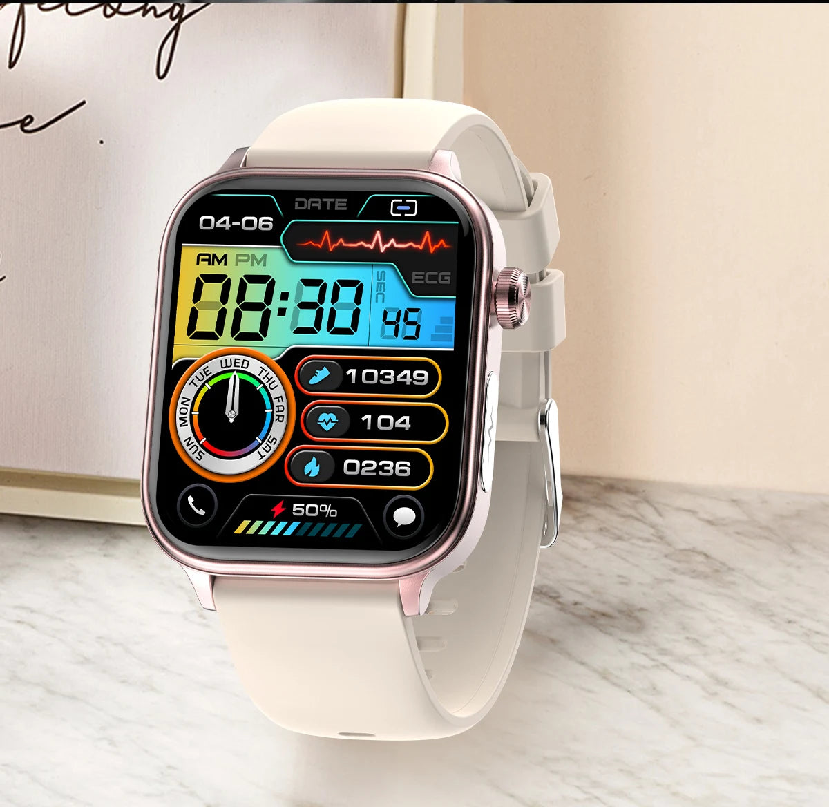 2024 New ECG+PPG Medical Grade Smart Watch Men Blood Glucose Blood Lipid Uric Acid Monitoring Bluetooth Call Health Smartwatches