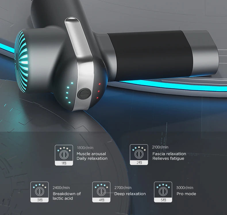 Booster - Mini Electric Neck Massager Gun, Smart Hit Fascia for Body Relaxation, Fitness, Muscle Relaxation