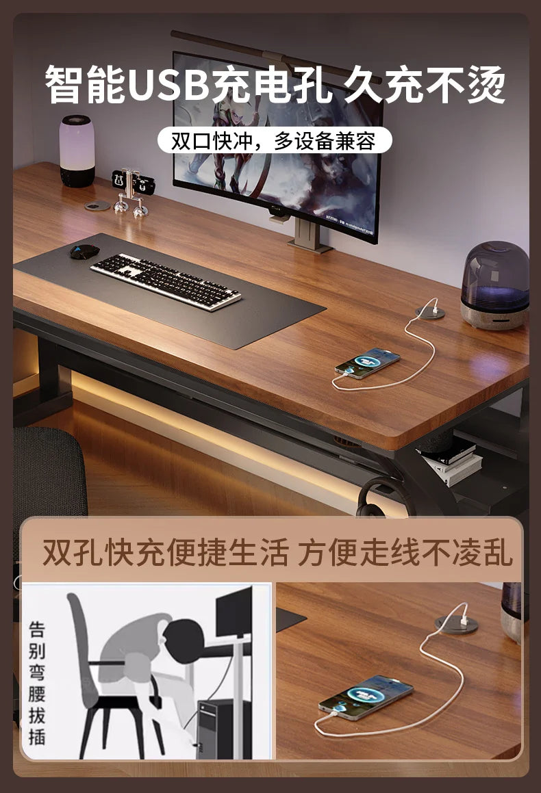 Wooden Designer Modern Office Desks Luxury Home Writing Large Laptop Computer Desks Gaming Standing Escritorio Furniture