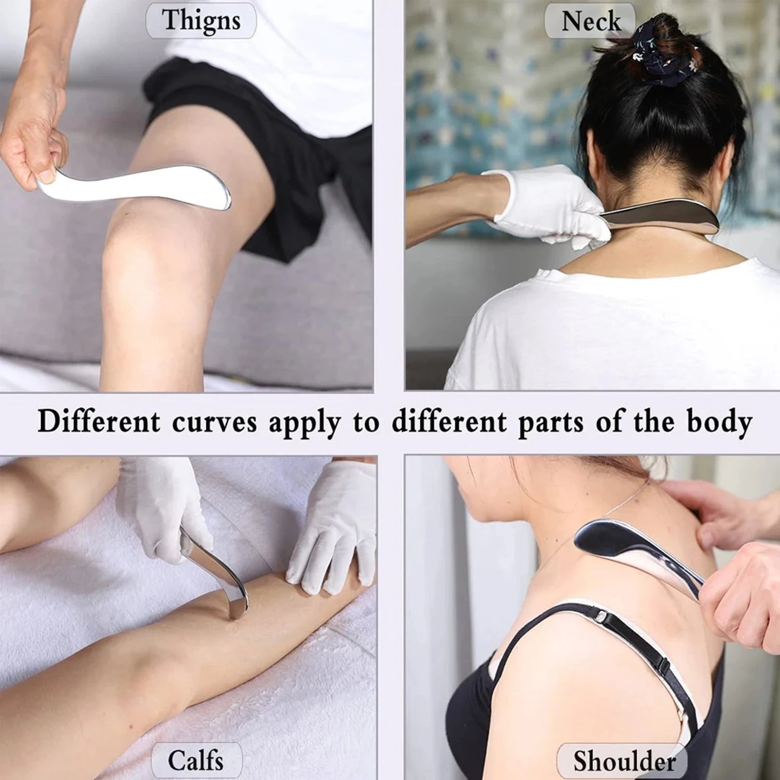 Muscle Fascia Knife Multi-Functional Muscle Release Massage Knife Exercise Scraping Knife Gym Stainless Steel