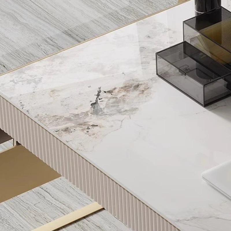 Nordic office desk with cabinets Modern high-end luxury countertop computer desk Elegant Design mesa para computador furniture