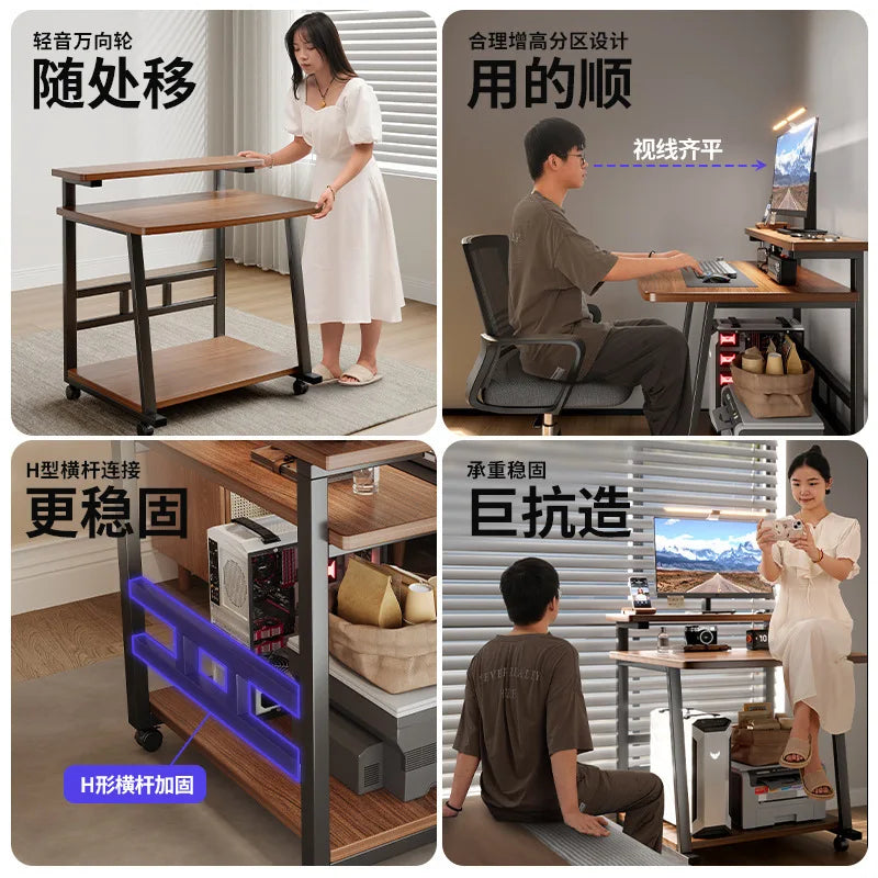 Computer Desk Desktop Small Home Mini Mobile Learning Notebook Bedroom Bedside Table