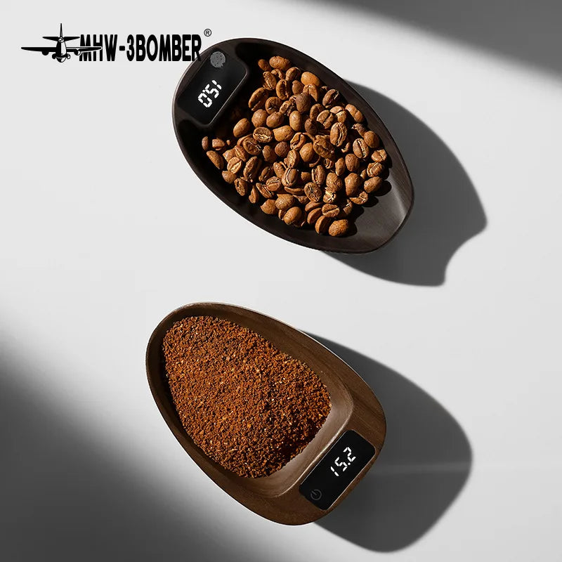MHW-3BOMBER MVE Coffee Electronic Scale Weighing Bean Display Plate Hand Brewed Bean Dish Spray Bottle Set