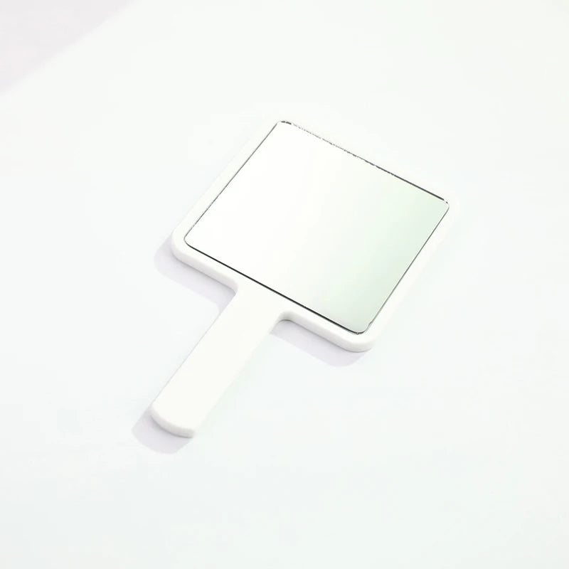 Eyelash Extensions Handheld Mirror Custom Logo Square Shape SPA Salon Personalized Compact Makeup Mirrors With Handle