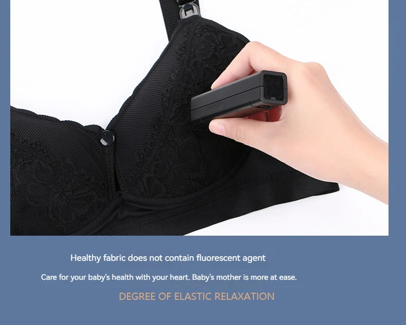 New Cotton Soft Comfortable Pregnant Women's Breastfeeding Bra Gathering Anti sagging and Steel Ring Free Women's Underwear