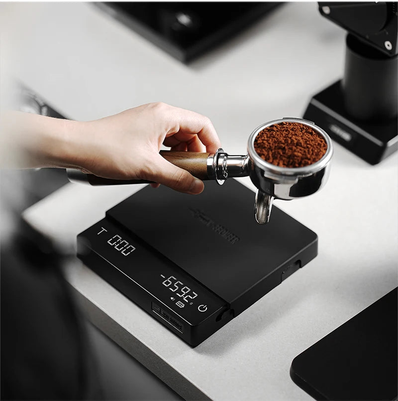 MHW-3BOMBER Upgrade Digital Kitchen Coffee Scale High Precision Rechargeable Espresso Electronic Scale Barista Accessories