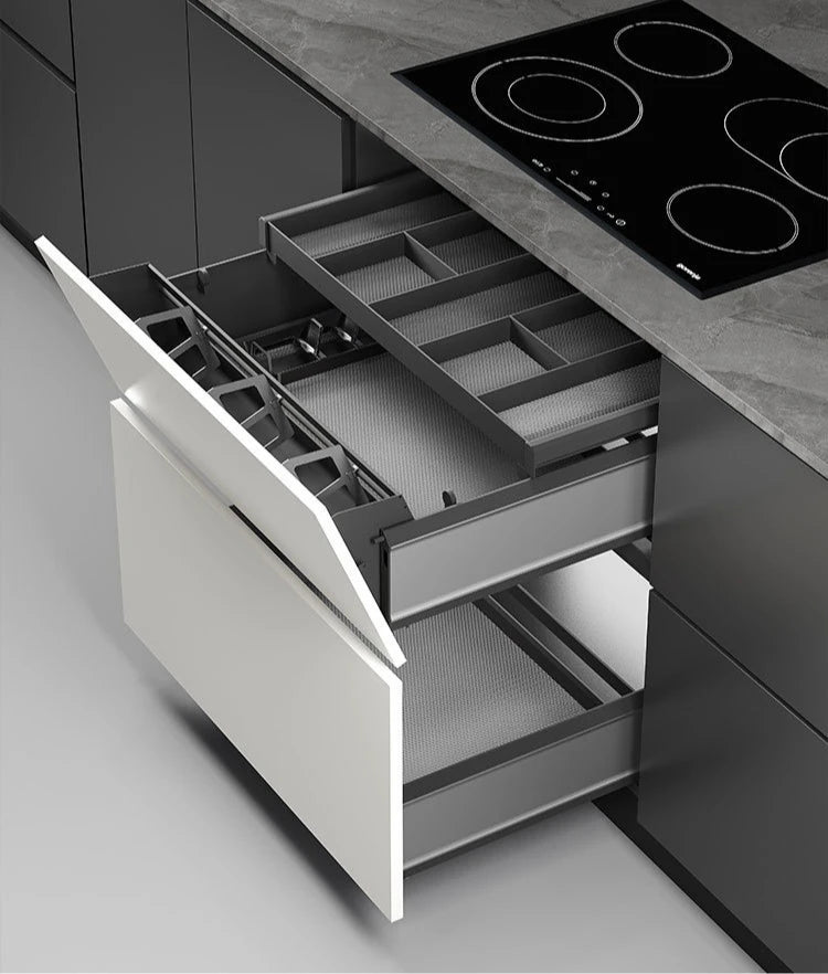 Metal Kitchen Cabinet Storage Narrow Organizer Drawer Small Spaces Extendable Cabinets Household with Sliding Track Furniture