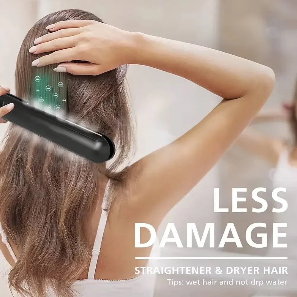 Professional Ionic Hair Loss Ceramics Rapid Heating Hair Loss Curl Flat Iron Negative Ion Hair Loss Curl Straightening Iron Rod