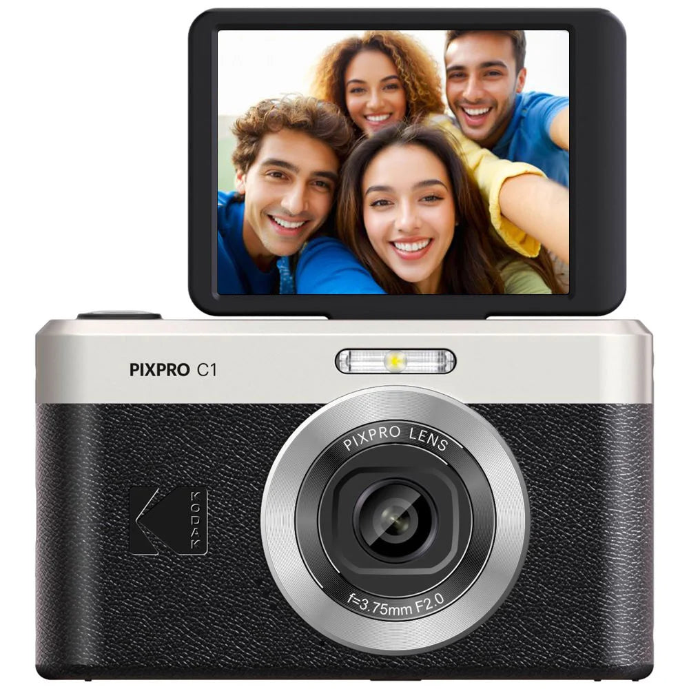 NEW KODAK PIXPRO C1 Digital Camera All-in-one 13MP Sensor, 26mm Fixed Focus Lens, and 180° Tilting LCD（Not Kodak PIXPRO FZ55）