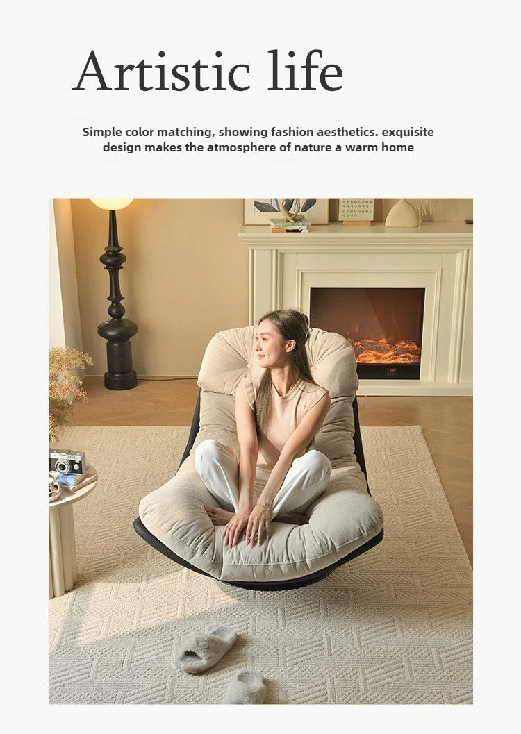 Minimalist Luxury Sofa Lounge Chair Italian Living Room Balcony Single Seat Leisure Study Reading Chair Swivel Chair Lazy Sofa