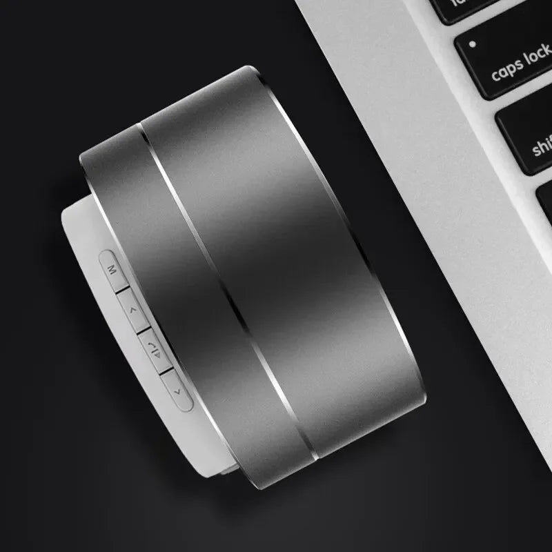 A10 Mini Bluetooth Speaker - Steel Cannon Bass, Stereo Sound, Portable for Outdoor/Gift