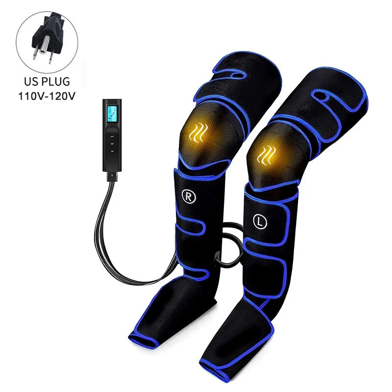 Electric Leg Muscle Relaxer 6 modes Air Compression Recovery Boot lymph Release Relieve Foot Fatigue Heating Leg Massager