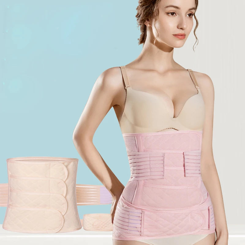 Postpartum waist tightening with high elastic bandage belt for pregnant women Breathable abdominal band Large size