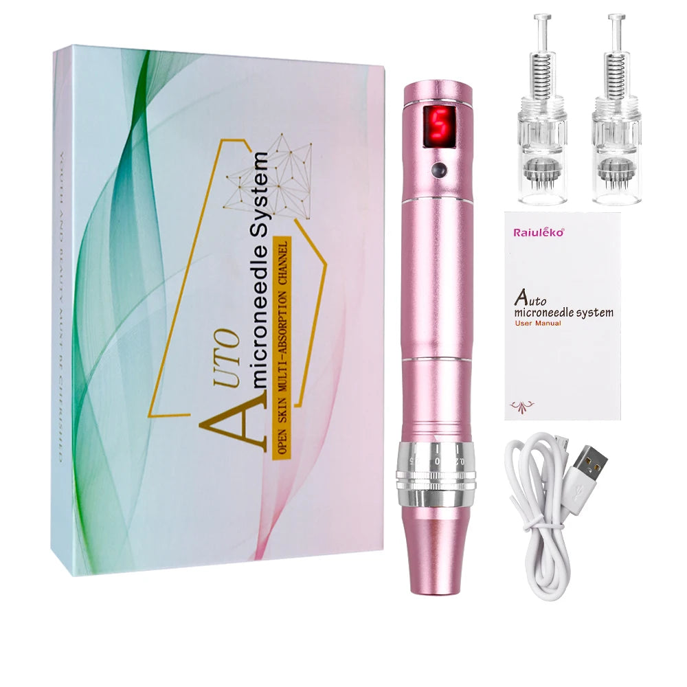 Electric Dr.imp Pen Wireless Dermapen Beuty Care Machine Mute Derma Pen Needle Cartridge Microneedling Tips Nano Micro Needles