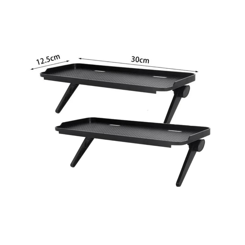 Adjustable Universal TV/Monitor Top Shelf Organizer - Space-Saving Multi-Purpose Rack for Router, Media Box Computer Accessories