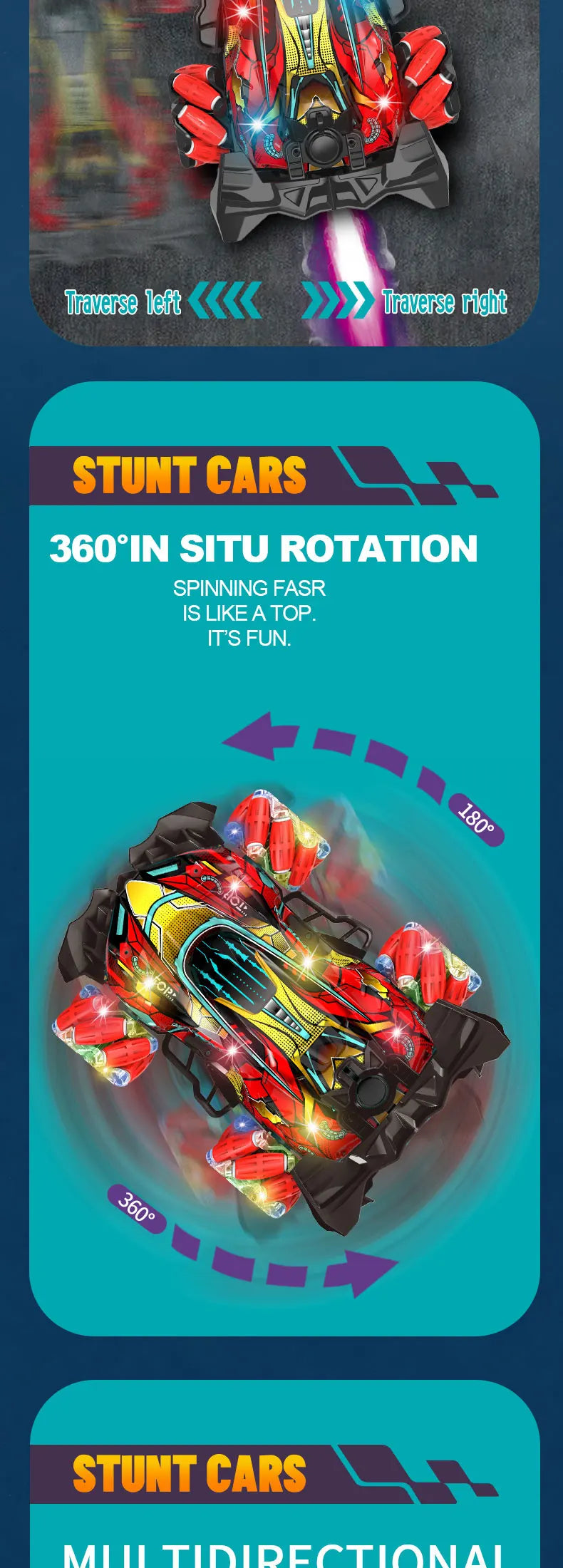 NEW F1 Drift RC Car with LED Light Wheel Music 2.4G Glove Gesture Wireless Remote Control Electrospray Stunt Car  4WD Toys