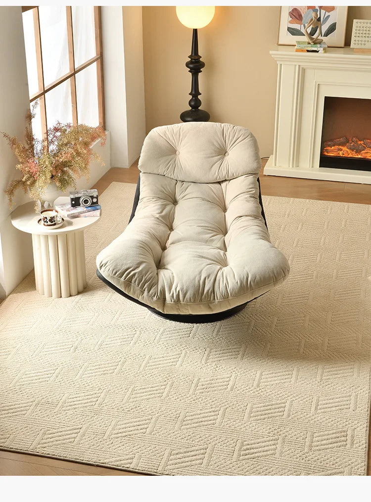 Minimalist Luxury Sofa Lounge Chair Italian Living Room Balcony Single Seat Leisure Study Reading Chair Swivel Chair Lazy Sofa