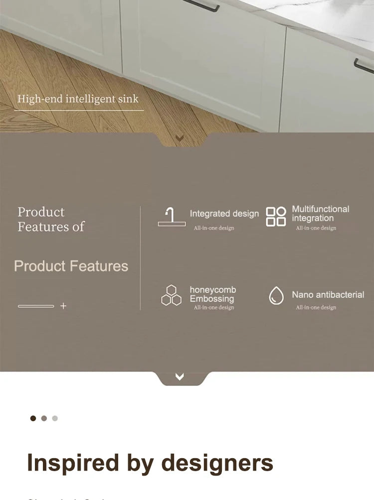 Kitchen Sink Stainless Steel Waterfall Sinks Extra Large Single Slot with Digital Display Faucet Set For kitchen