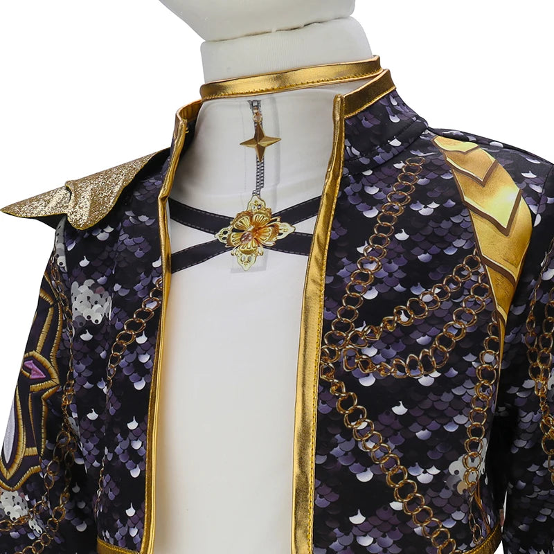 Girl Set 3pcs Demon Hunters Rumi Cosplay Costume Birthday Party Stage Performance Costume Halloween Carnival Kids Dress Up Set