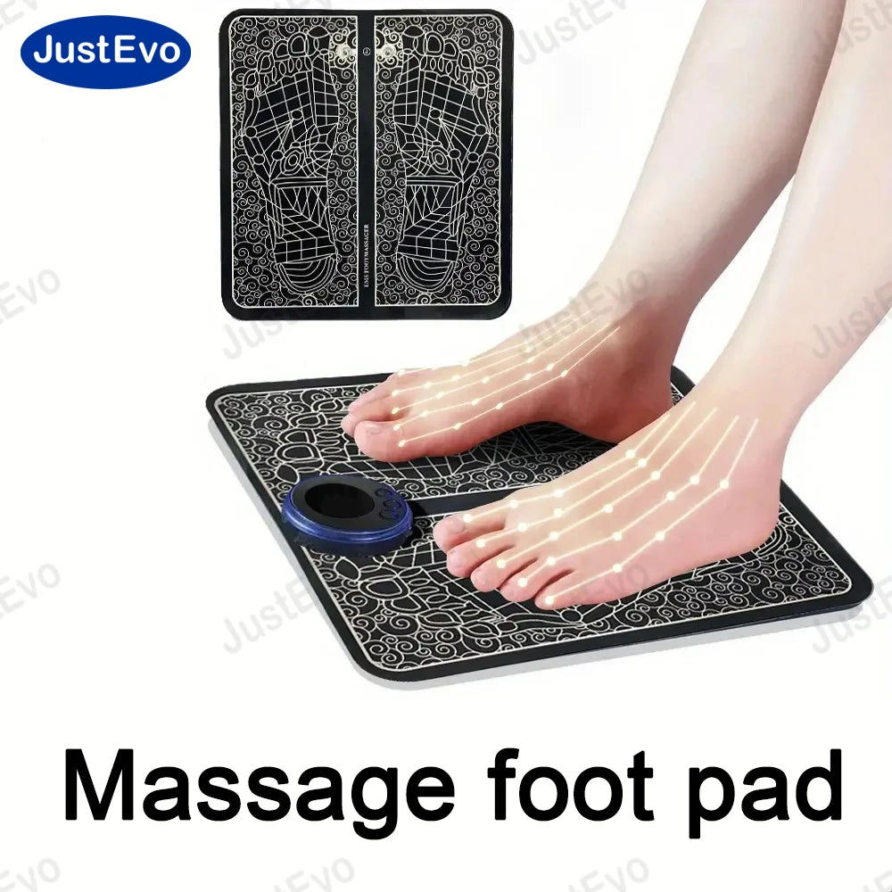 JuatEvo Foot Massage Mat, Foot Massager, PP Plastic, PU Cushion, Soft & Skin-Friendly, Lightweight Design, Dark Tone.TJ-P1