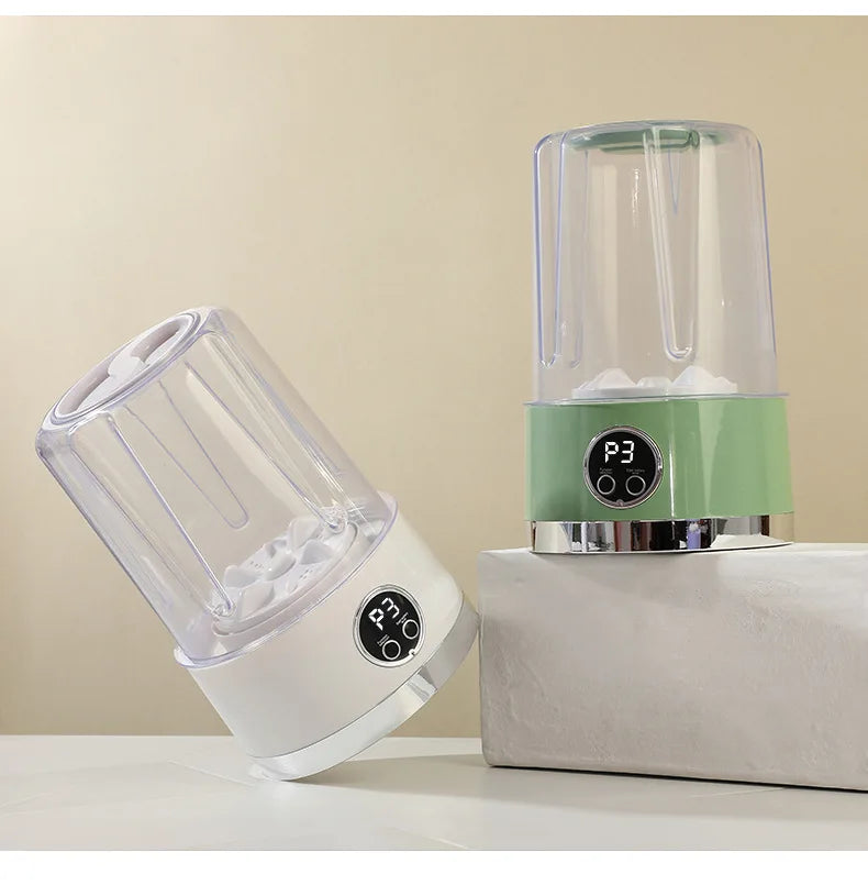 1L Mini Rechargeable Washing Machine Underwear Travel Portable Small Socks Washing Machine Dehydratable Portable Laundry Bucket