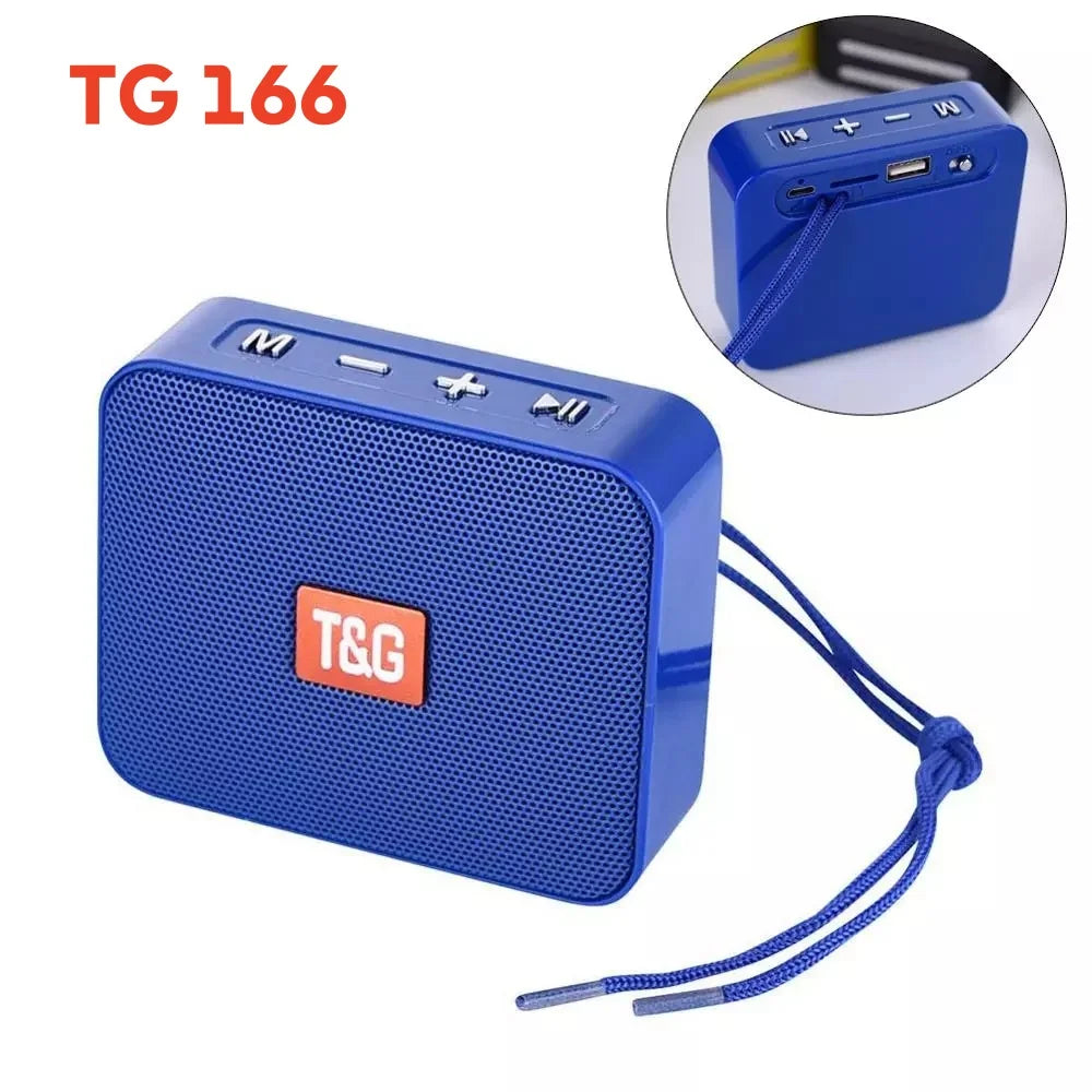 Mini Portable Outdoor Riding TG166 Bluetooth Speaker Wireless Column 5W Boombox Hiking Music Player AUX BT5.0 USB Loudspeaker