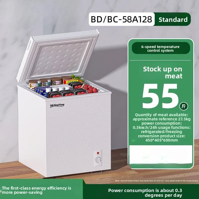 First-class Energy Efficiency Small Freezer Household Small Full Freezer Refrigerated Dual-purpose Mini Frost-free Freezer