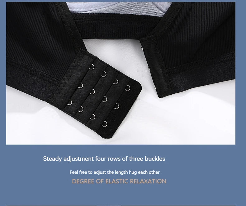 New Cotton Soft Comfortable Pregnant Women's Breastfeeding Bra Gathering Anti sagging and Steel Ring Free Women's Underwear