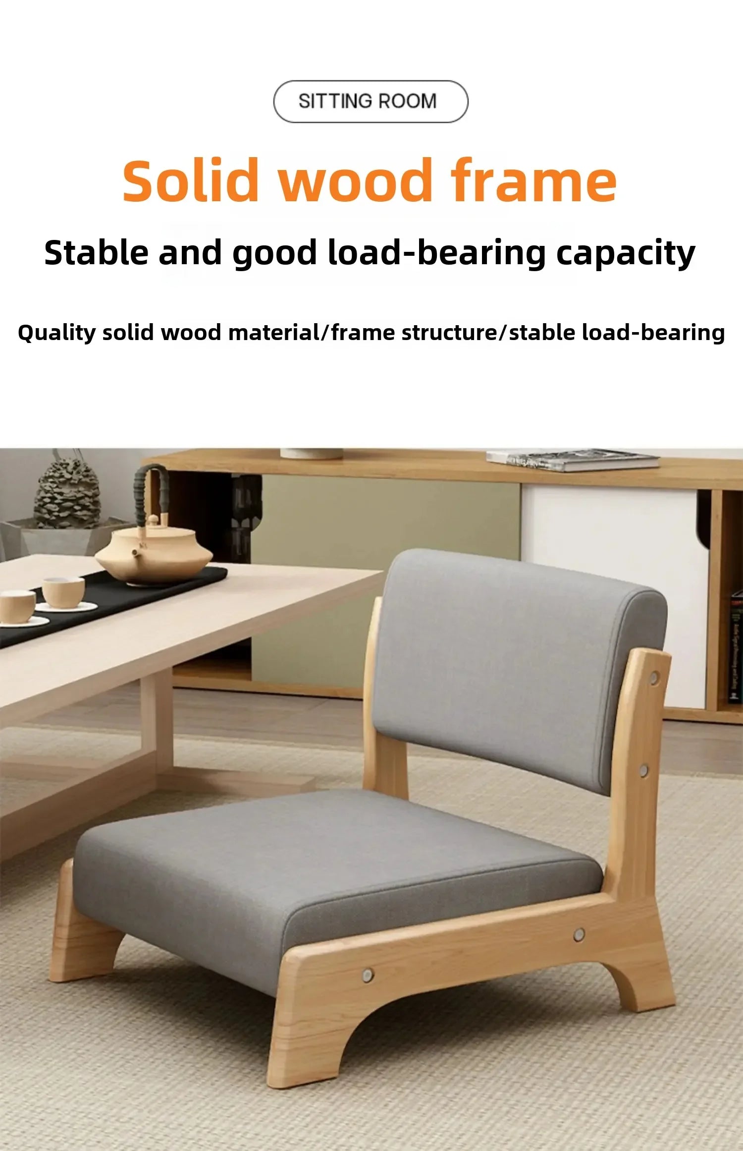 Modern Tatami Lazy Sofa Chair Japanese Living Room Furniture Back Floor Nordic Wind Bay Window Low