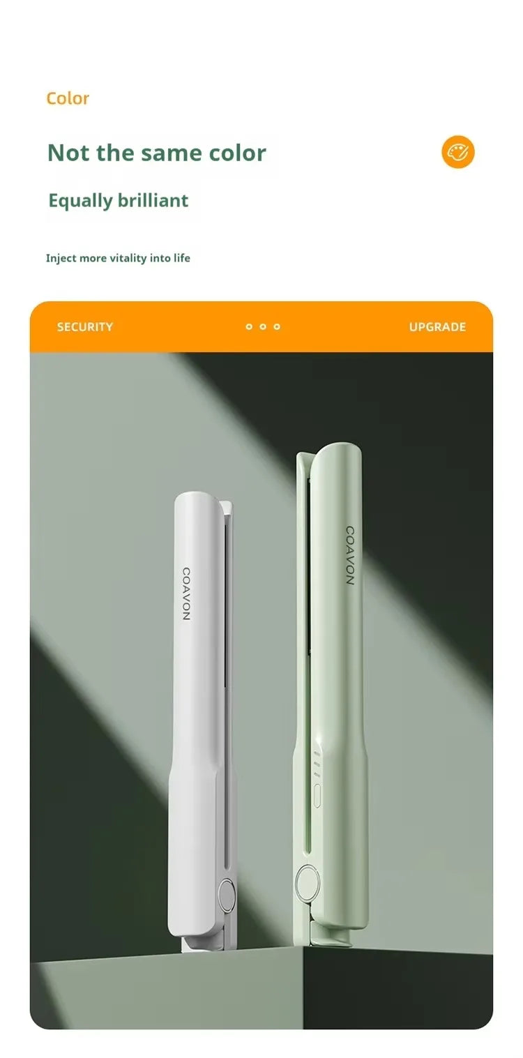 J1 Electric Hair Iron Quick Heating Curling Iron For Wavy Hairstyle Iron Hair Styling Curler Straightener For Home School Travel