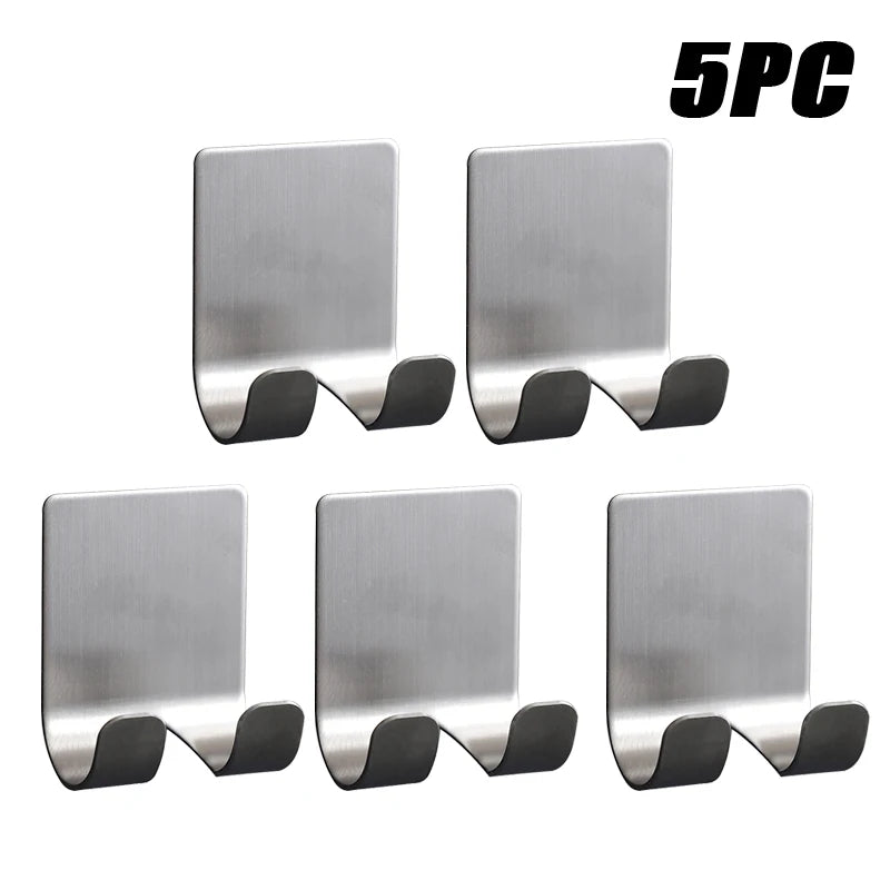 1-15PCS No-Punch Razor Holder Adhesive Razor Storage Hook Bathroom Razor Waterproof Wall Hook Bathroom Shelf Razor Holder