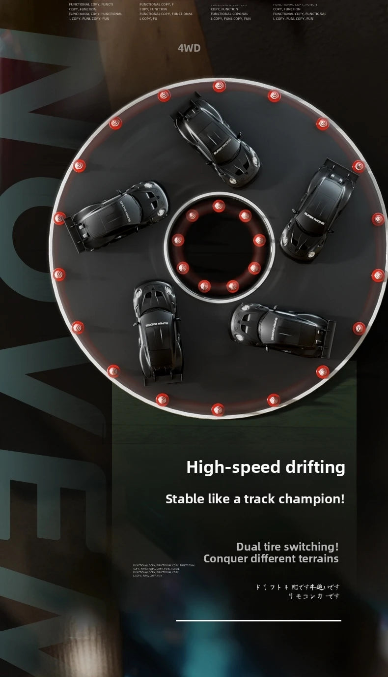 2025 New, Limited Edition Rc Drift GT3 RS 911 mi SU7 1:24 Drift Racing Car, Racing Kids Gift with High Speed Remote Control