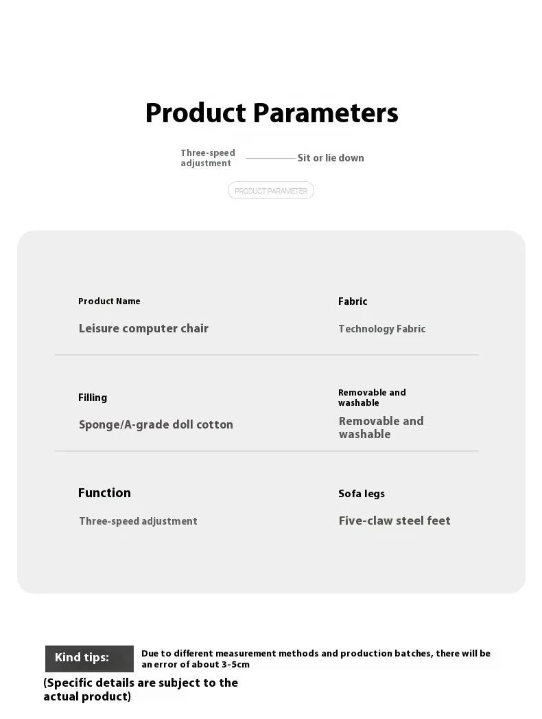 Computer Sofa Chair, Home Comfortable Sedentary Backrest Desk Chair, Anchor Live Broadcast Chair, Bedroom Office Chair Fauteuil