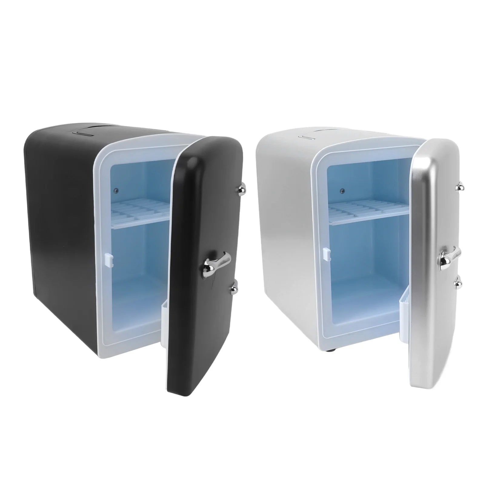 Mini Fridge 36W 4L 6 Cans Capacity Portable Travel Car Refrigerator Cooler Warmer Low Noise DC12V Car Adapter AC100‑240V