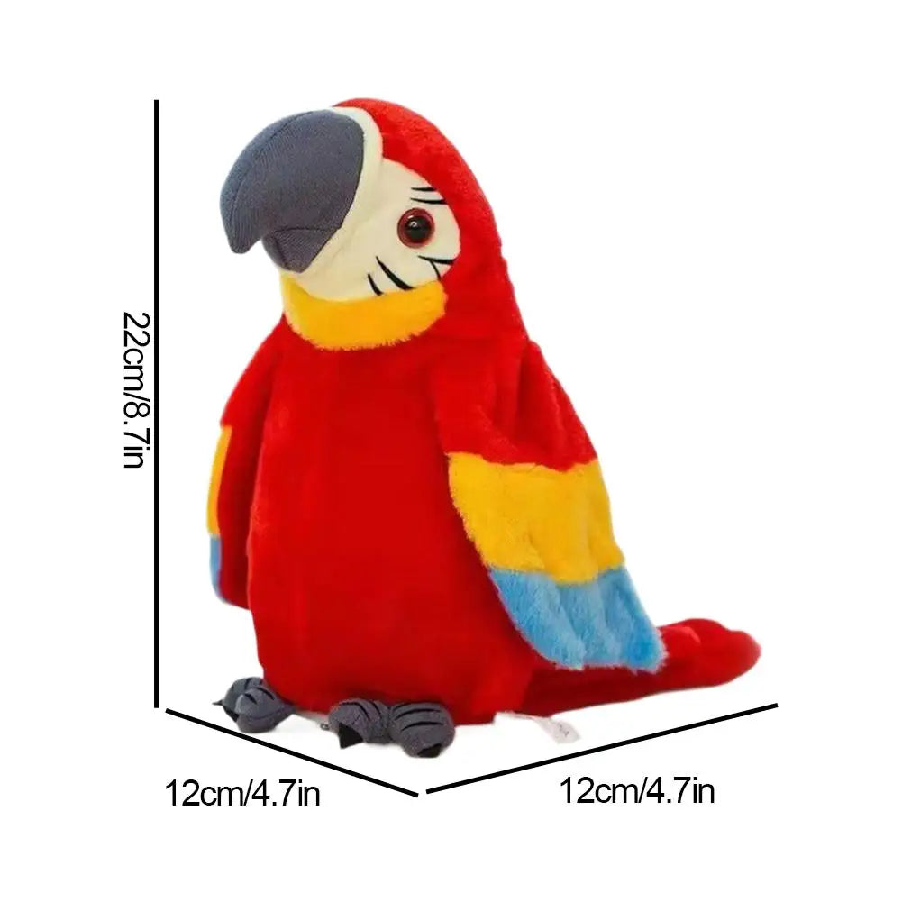 Talking Macaw Parrot Repeat What You Say Stuffed Animal Plush Toy Electronic Record Animated Bird Speaking Parrot Pet Plush Toys