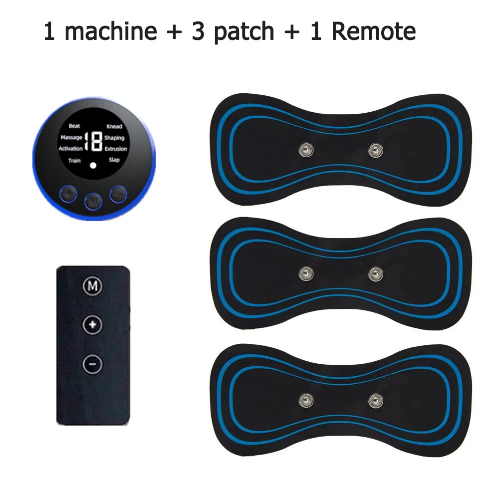 Ems Electric Pulse Neck Massager With 8 Massage Modes, 19 Levels Of Intensity, Deep Relaxation Massage Pads