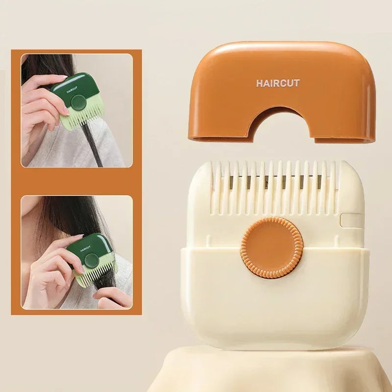 New Pattern 2 In 1 Baby HairCut And Hairdressing Comb Trim Bangs And Broken Hair Bangs Trimmer Manual Portable Barber Comb