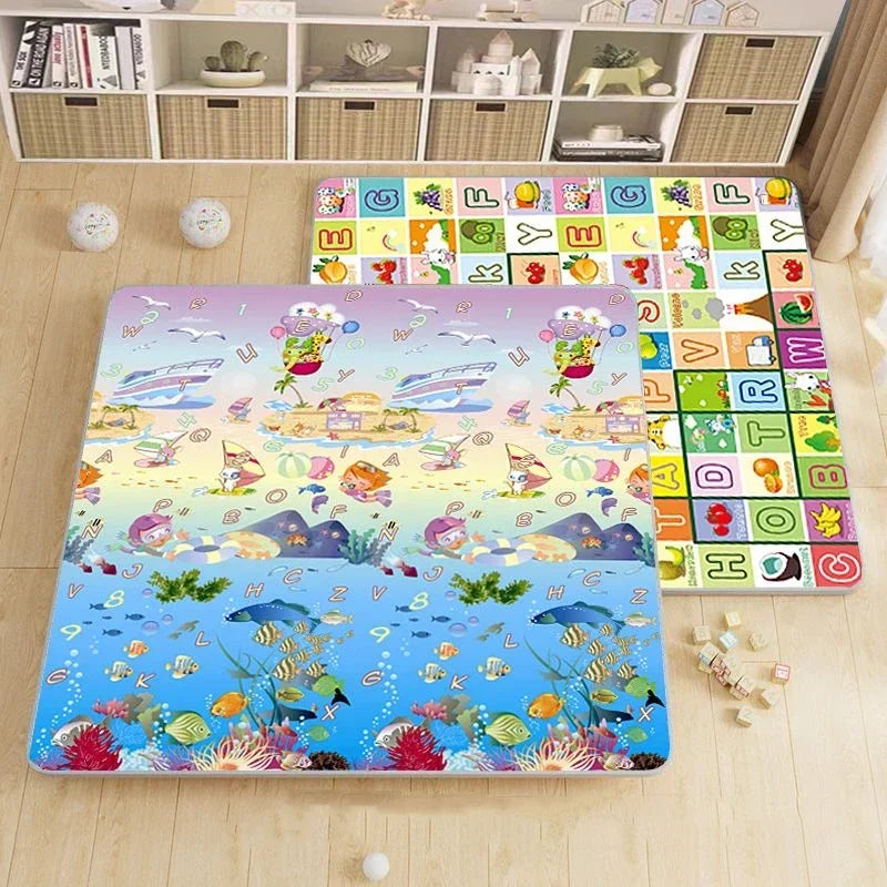 5 sizes to choose Baby Crawling Play Mats Cartoon Lion Giraffe Folding Mat Carpet Play Mat for Children's Safety Mat Rug Playmat