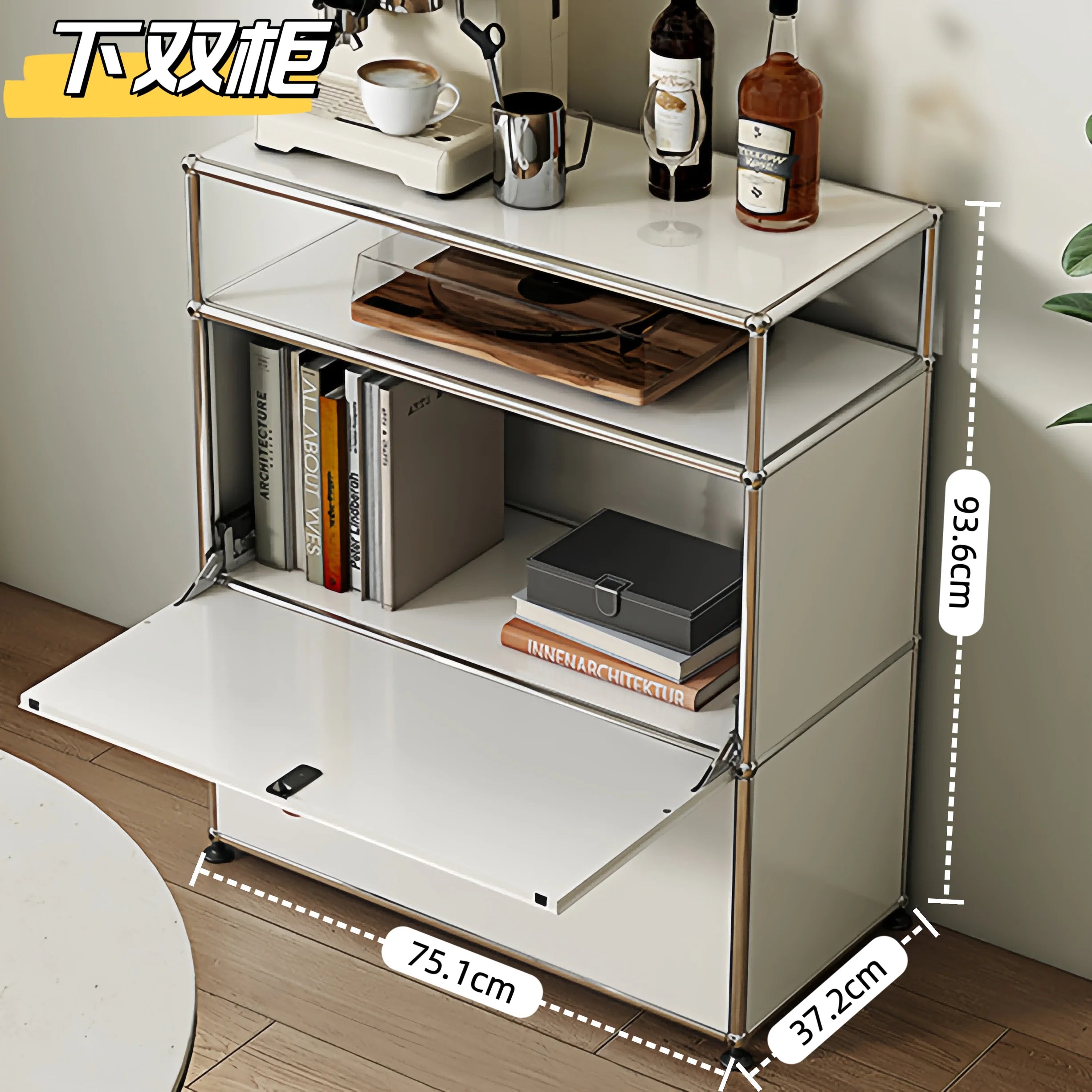 Cabinet for living room Storage locker drawer type storage Bedroom chest of drawers Organizer furniture Dual cabinet combination