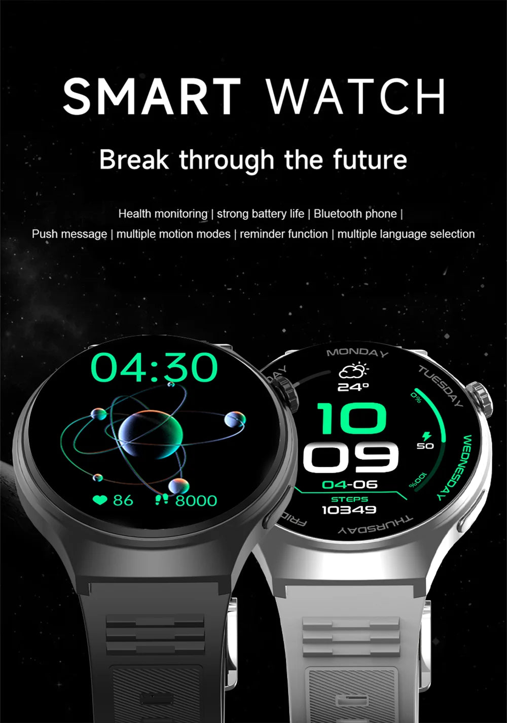LAXASFIT 2025 New Men's Smart Watch HD Screen Heart Rate Bluetooth Call NFC Smartwatch For Men Women Holiday Gifts