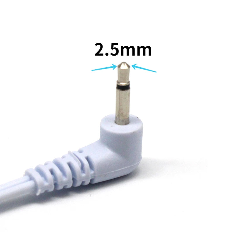 2 Way+4-Way Machine Massager Button Cable Electrode  Electrode PadsStandard Connection Massage  for  TENS Unit Lead Wires Cables