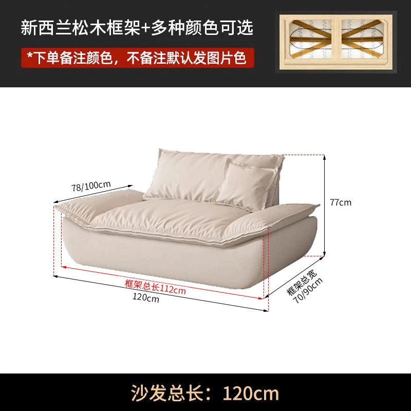 Minimalist Living Room Sofas Oversized Cushion Individual Nordic Living Room Sofas 2 Seater Modern Divano Soggiorno Furniture