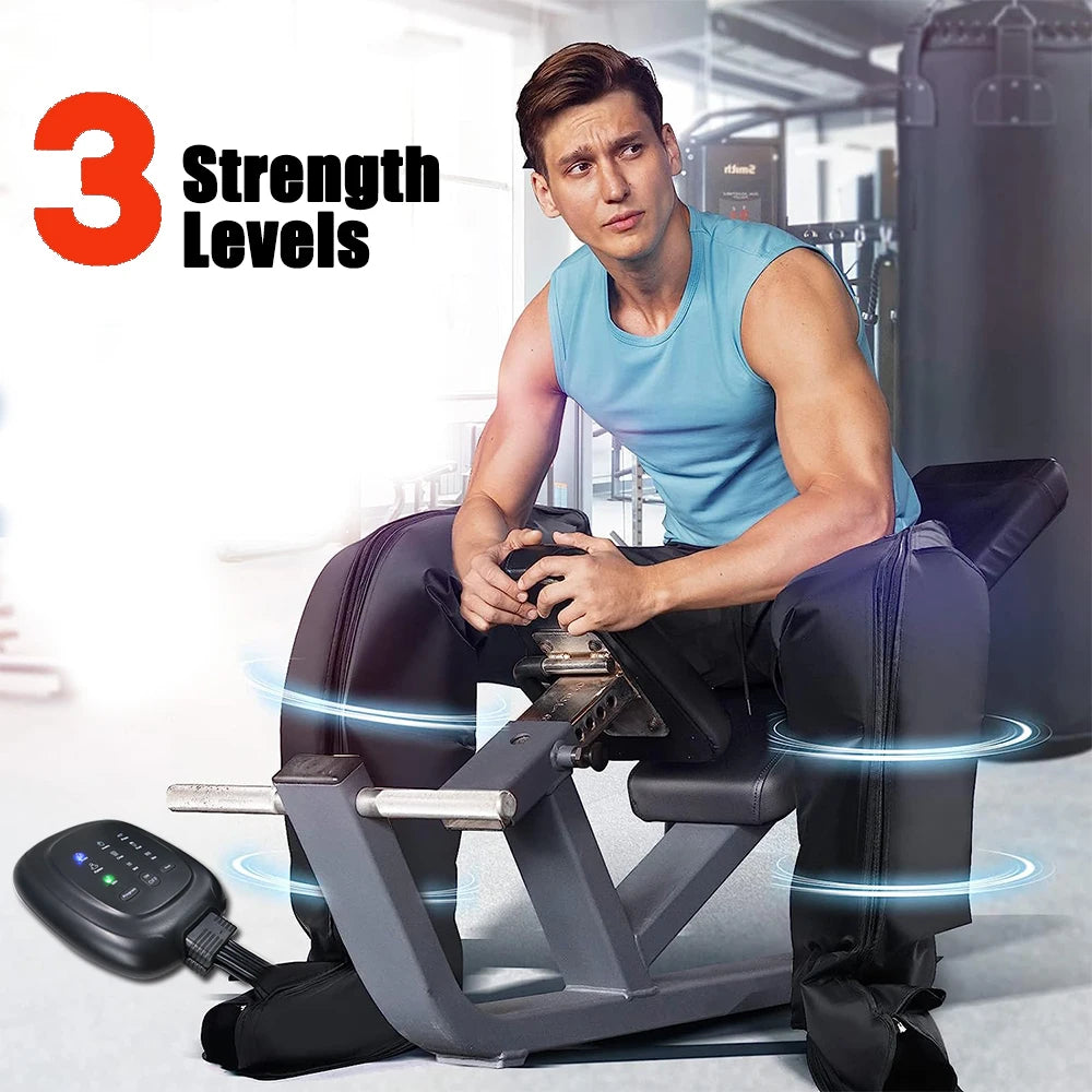 Air Compression Leg Massager Wraps Around The Feet Ankles Calves Muscles Massages And Relaxes Cycling Compression  Power Boots