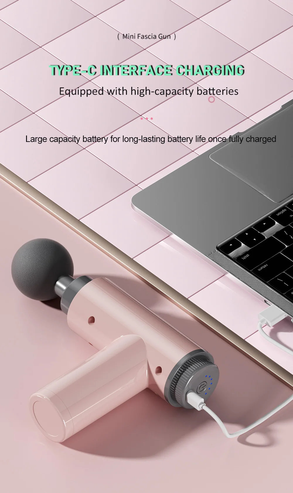 Fascia Massge Gun Vibration Deep Tissue Muscle Relaxation Massager Portable Fitness Device For Body Neck Arm Pain Relife