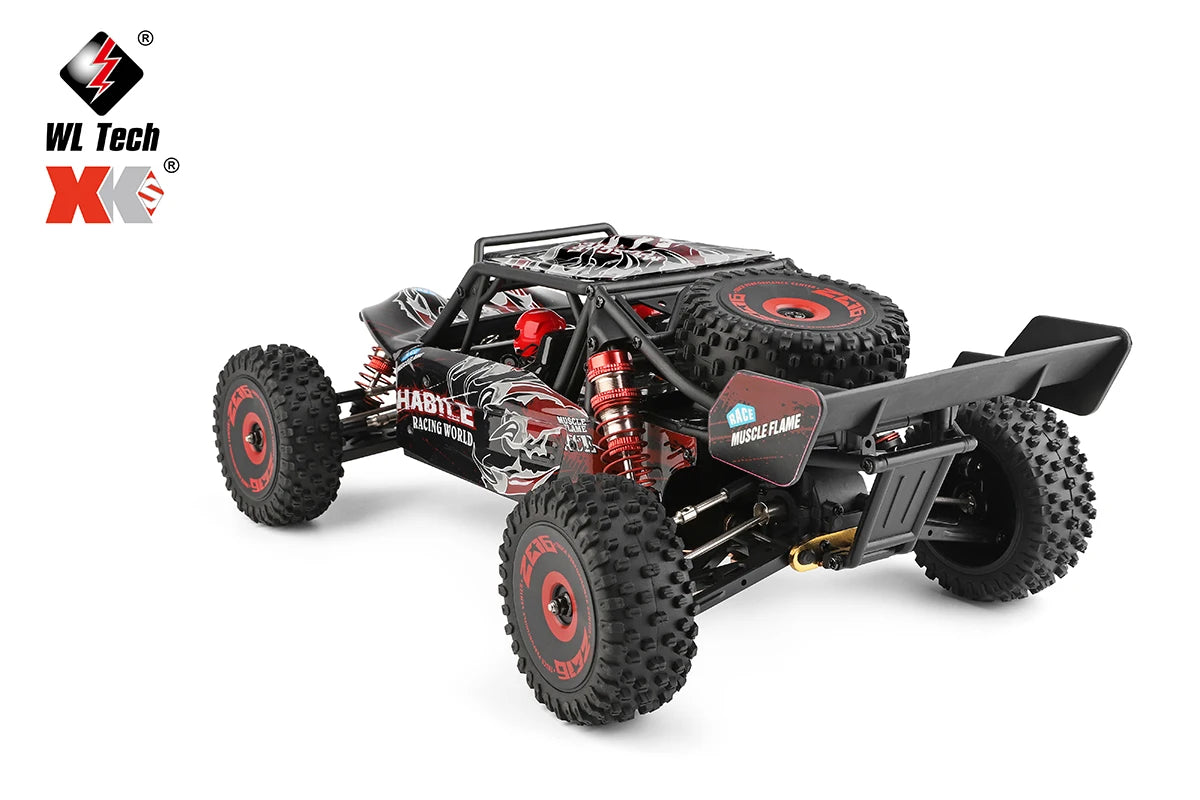 75 KM/H WLtoys 124016 V8 RC Car Brushless 4WD Electric High Speed Off-Road Remote Control Drift Rc Cars for Adults Toys